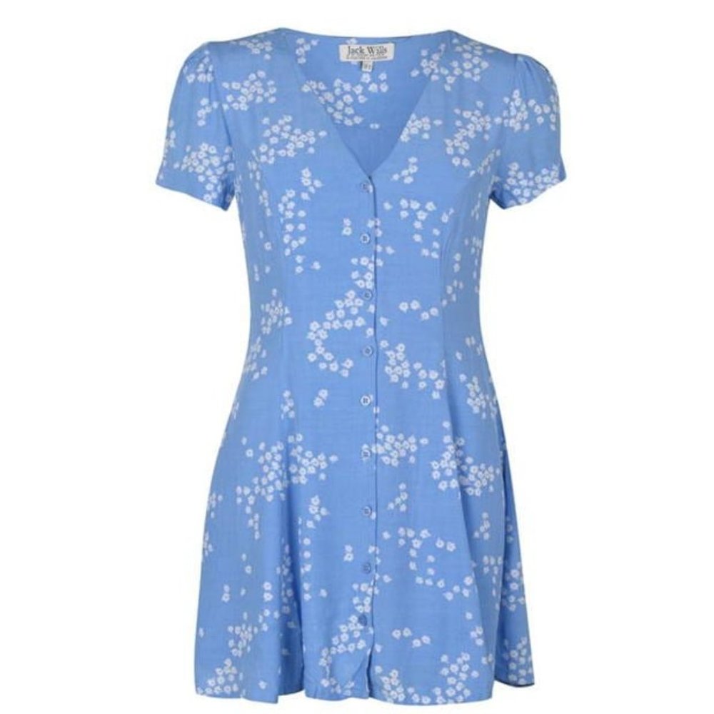 Jack Wills Mollie Fit And Flare Dress